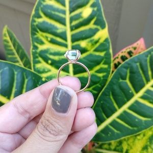 Alexis Russell Herkimer diamond rose gold ring